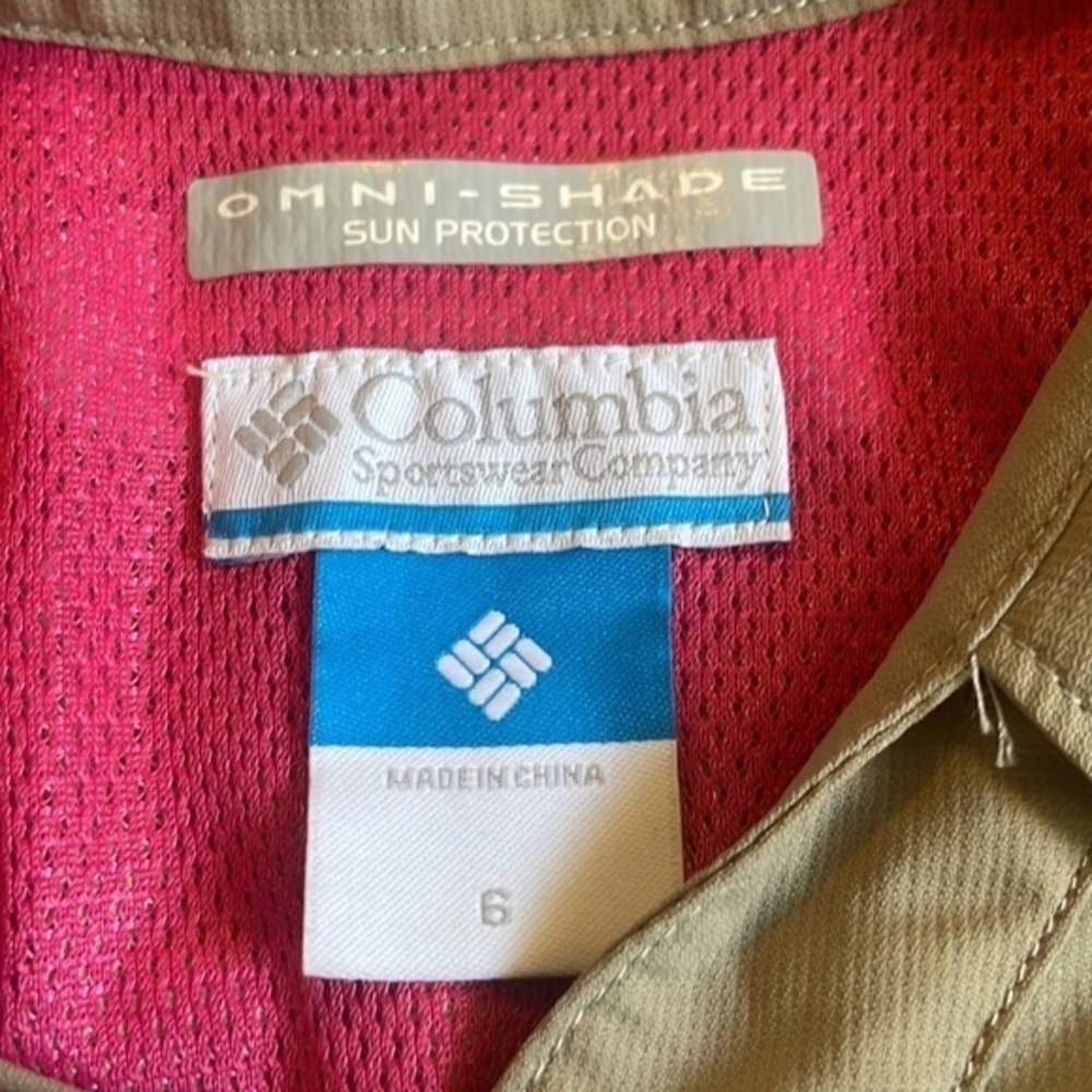 Columbia Omni-Shade Tan Button Down Dress - Picture 4 of 9